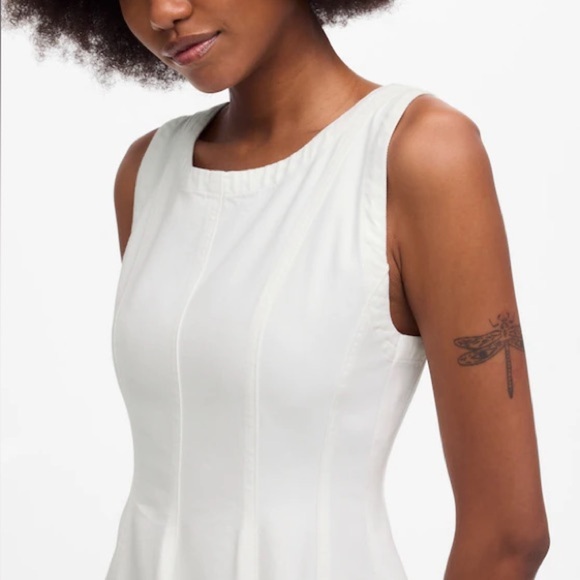 MADEWELL White Circle Mini Dress: Airy Denim Edition Size XXS - Picture 4 of 5